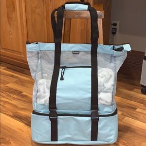 Mesh Beach Bag with Built In Cooler